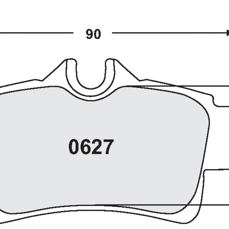 Endurance compound with less wear. Race brake pads - Ford Mustang
rear pad